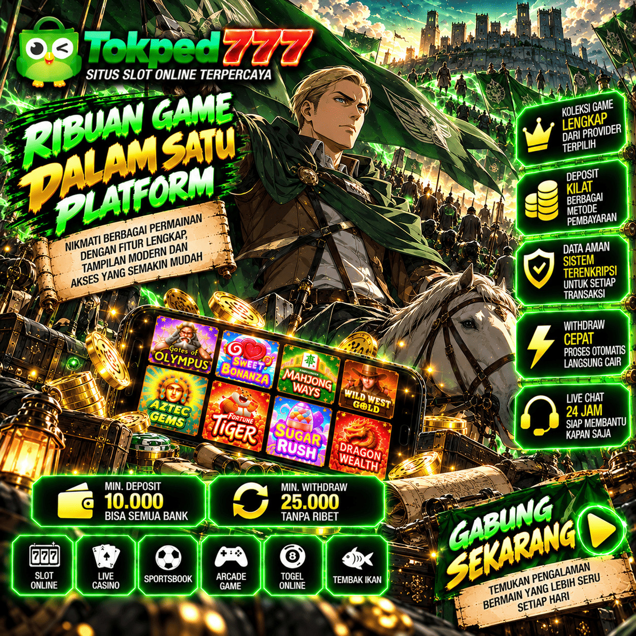 TOKPED777: Katalog Game Slot777 Terbaru & Tampilan Slot Gacor Online Populer Tahun 2026